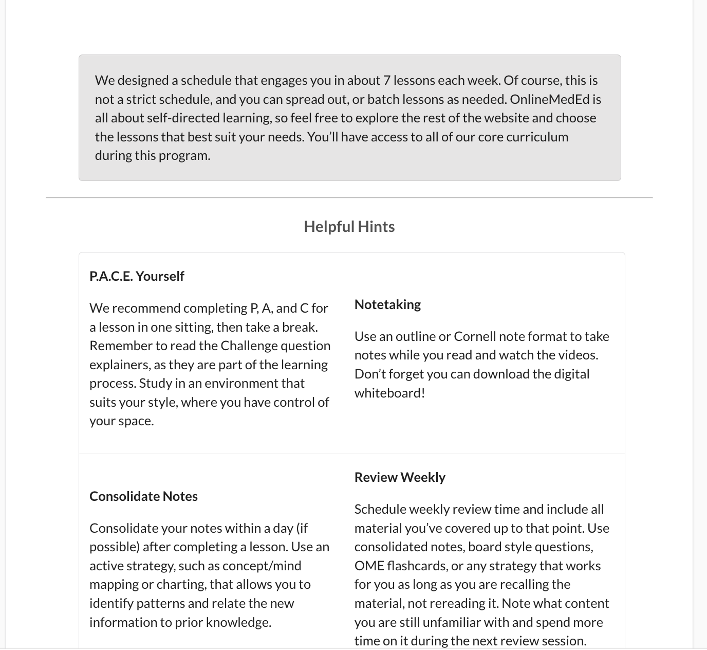 Rotation Roadmap - Overview